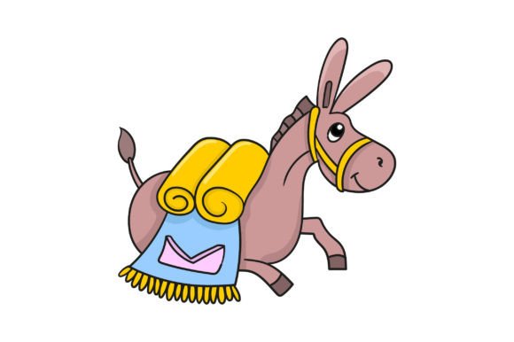 Download A Donkey Carrying Merchandise - Premium Bundle