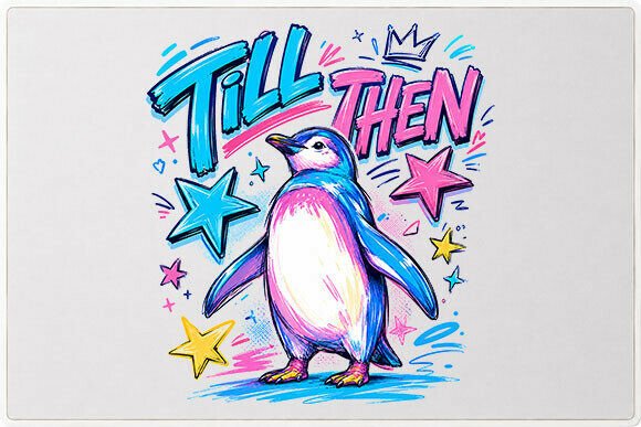 Download Colorful Penguin Graphic PNG - Graphic Collection