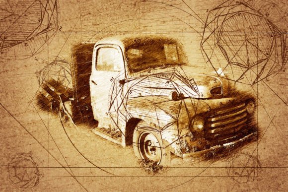 Download Vintage Truck Printable Graphics Pack 24 - Graphic Collection