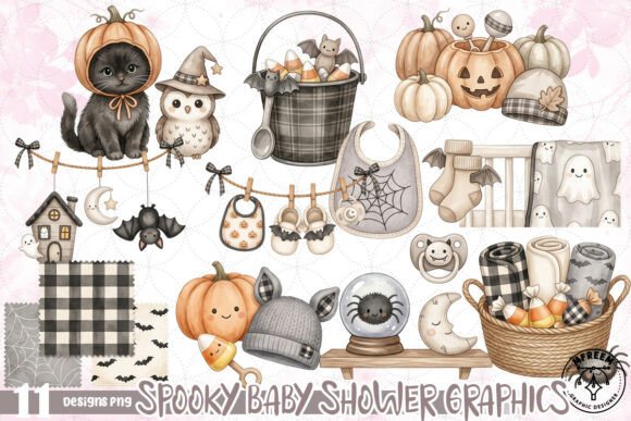 Download Spooky Baby Shower Graphics PNG - Graphic Collection