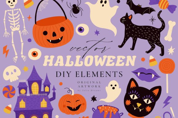 Download Halloween Digital Clipart Set Graphics - Graphic Collection