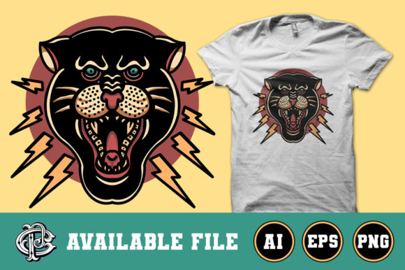 Download Angry Panther Design for Merchandise - Merchandise Collection