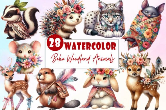 Download Sweet Boho Woodland Creatures Animals - Woodland creatures Collection