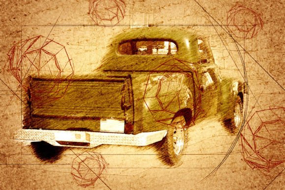 Download Vintage Truck Printable Graphics Pack 20 - Graphic Collection